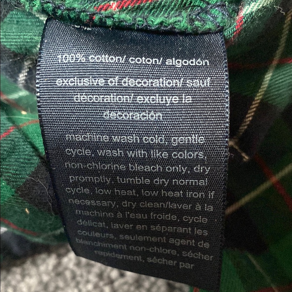 Tommy Hilfiger Green and Black Long Sleeve Tee - Picture 3 of 3